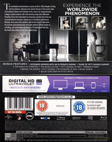 Fifty Shades Of Grey (Pięćdziesiąt twarzy Greya) [Blu-Ray]
