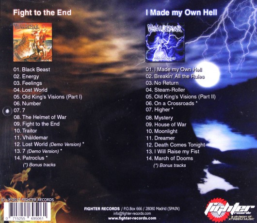 Vhaldemar: Fight To The End + I Made My Own Hell [2CD]