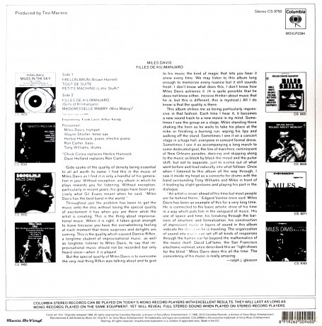 Miles Davis: Filles De Kilimanjaro [Winyl]
