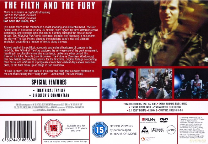 Filth And The Fury A Sex Pistols Film (Sex Pistols: Wściekłość i brud) [DVD]