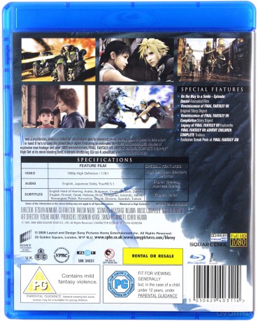 Final Fantasy 7 Advent Children [Blu-Ray]