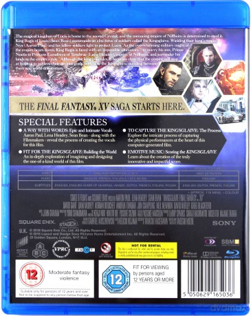 Final Fantasy: XV Kingsglaive (Final Fantasy XV: Gwardia Króleweska) [Blu-Ray]