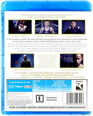 First - The Official Film Of The London 2012 Olympic Games [Blu-Ray]