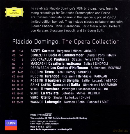 Placido Domingo: The Opera Collection [26CD]
