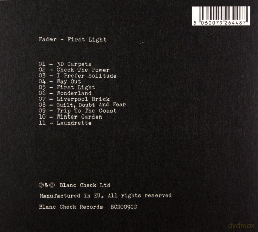 Fader: First Light [CD]