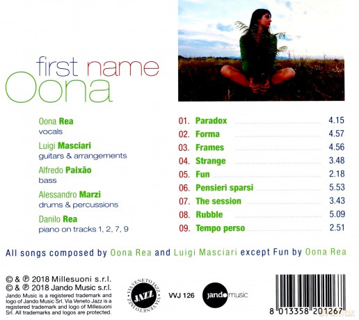 Oona Rea: First Name: Oona [CD]