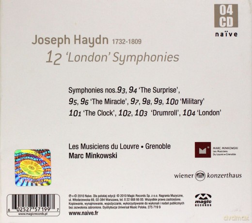 Marc Minkowski: Haydn 12 London Symphonies [4CD]