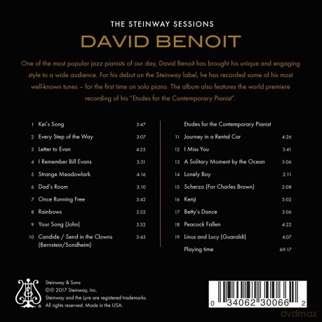 David Benoit: Benoit/Steinway Sessions [CD]