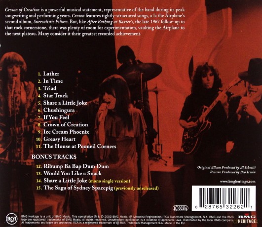 Jefferson Airplane: Crown Of Creation [CD]