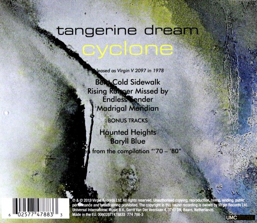 Tangerine Dream: Cyclone [CD]
