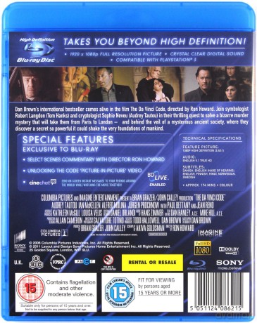 Da Vinci Code The (Kod da Vinci) [Blu-Ray]