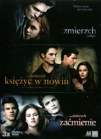 Trylogia Zmierzch: Zmierzch / Zmierzch 2: Księżyc w nowiu / Zmierzch 3: Zaćmienie [BOX] [3DVD]