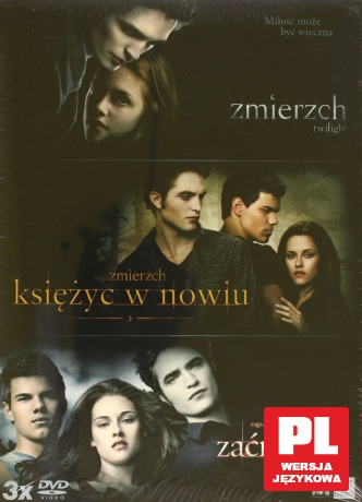 Trylogia Zmierzch: Zmierzch / Zmierzch 2: Księżyc w nowiu / Zmierzch 3: Zaćmienie [BOX] [3DVD]