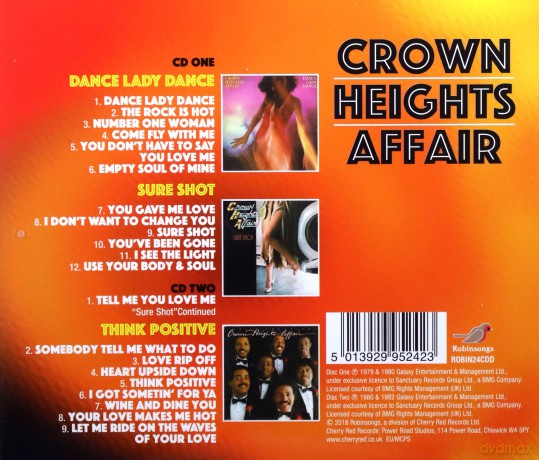 Crown Heights Affair: Dance Lady Dance / Sure Shot / Think Positive [2CD]