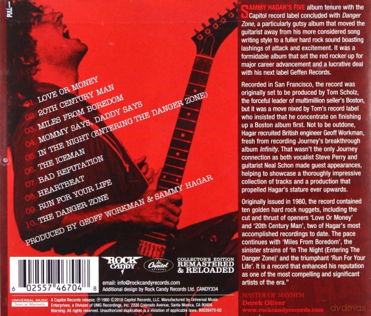 Sammy Hagar: Danger Zone [CD]