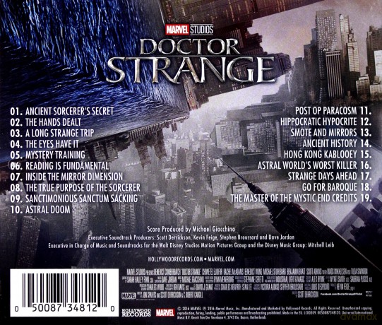 Doctor Strange soundtrack (Michael Giacchino) [CD]