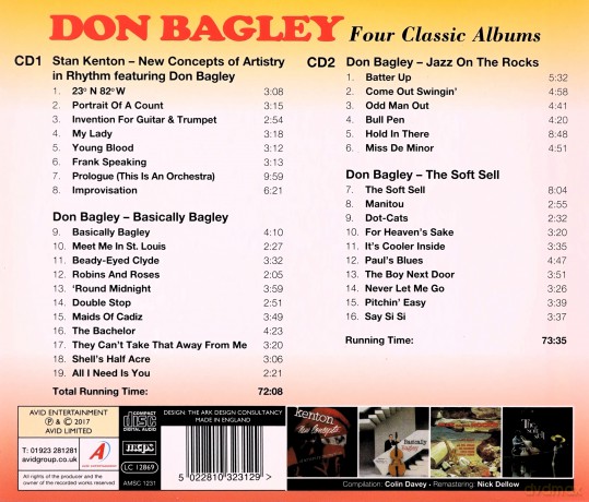 Oscar Pettiford: Don Bagley - Four Classic Albums [2CD]