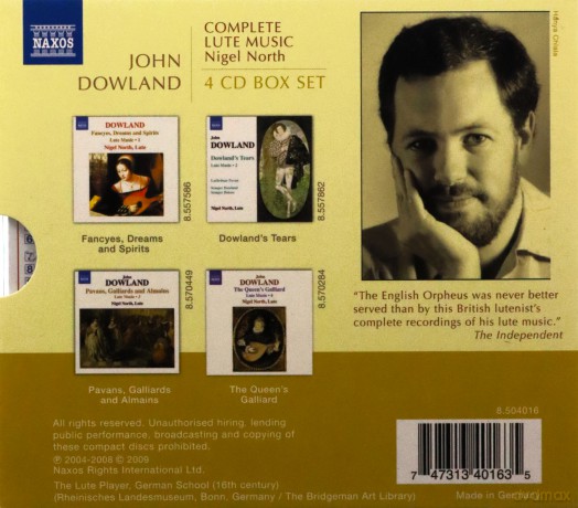 Nigel North: Dowlandcomplete Lute Music [4CD]