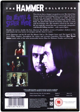 Dr Jekyll And Sister Hyde [DVD]