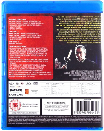Dracula (Horror Draculi) [Blu-Ray]+[2DVD]