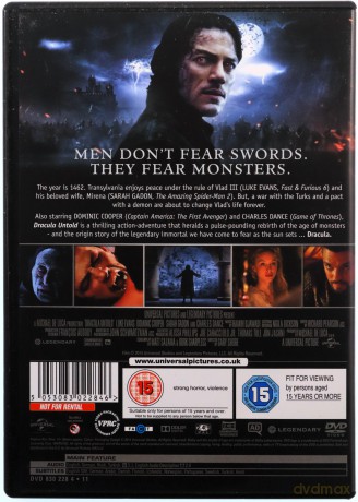 Dracula Untold 2014 (Dracula: Historia nieznana) [DVD]