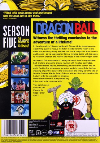 Dragon Ball Season 5 (Episodes 123-153) [4DVD]