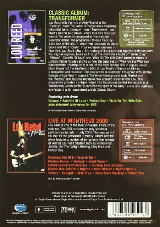 Lou Reed: Transformer (Classic Album) & Live At Montreux 2000 [2DVD]