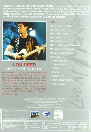 Lou Reed: Transformer (Classic Album) & Live At Montreux 2000 [2DVD]