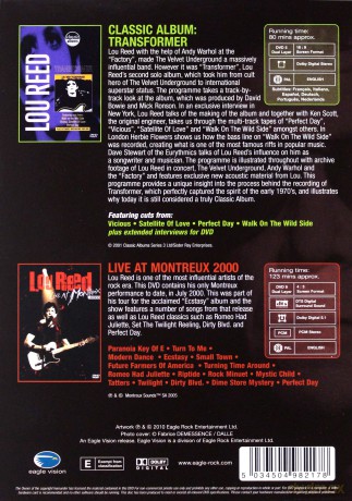 Lou Reed: Transformer (Classic Album) & Live At Montreux 2000 [2DVD]