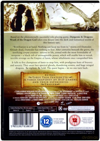 Dungeons And Dragons Wrath Of The Dragon God (Lochy i smoki 2) [DVD]