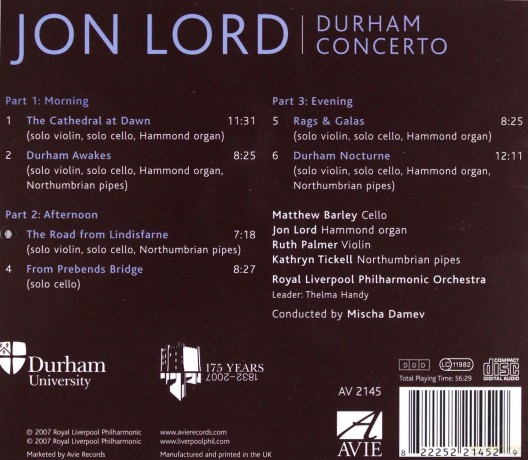 Jon Lord: Durham Concerto [CD]