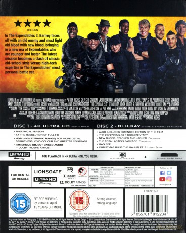 The Expendables 3 (Niezniszczalni 3) [Blu-Ray 4K]+[Blu-Ray]