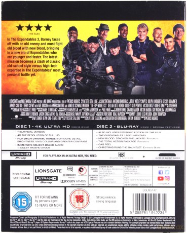 The Expendables 3 (Niezniszczalni 3) [Blu-Ray 4K]+[Blu-Ray]