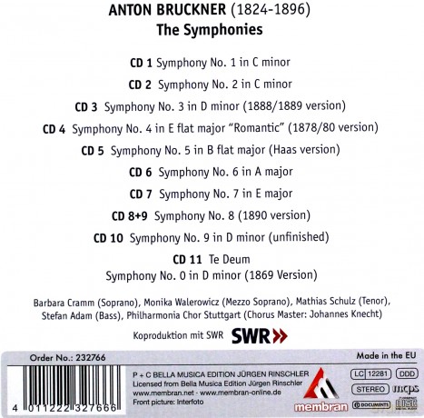 Bruckner: The Symphonies [10CD]