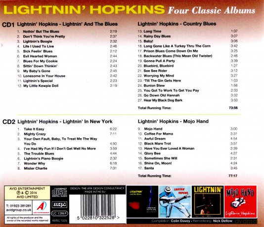 Lightnin Hopkins: Four Classic Albums [CD]