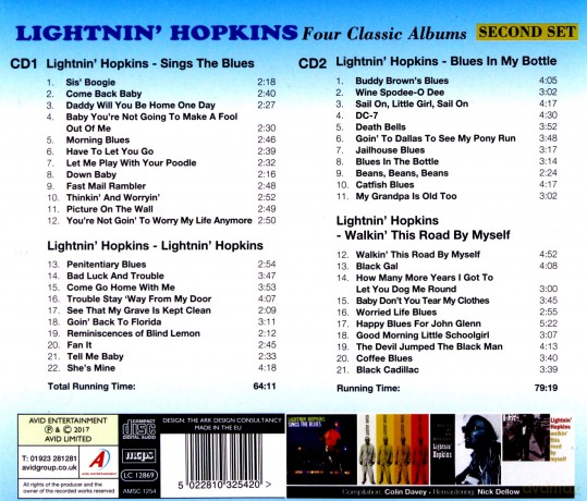 Lightnin Hopkins: Four Classic Albums [CD]