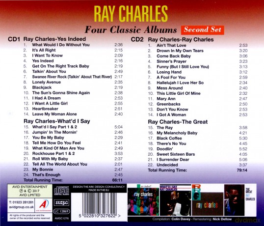 Ray Charles: Four Classic Albums [CD]
