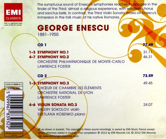 Enescu/Symphonies [2CD]