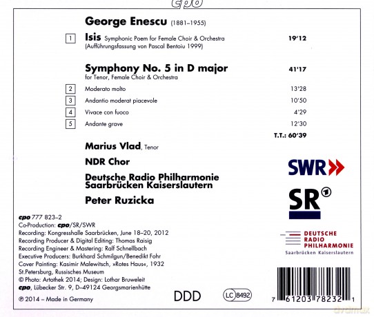 Vladndr Chorruzicka: Enescusymphony 5 [CD]