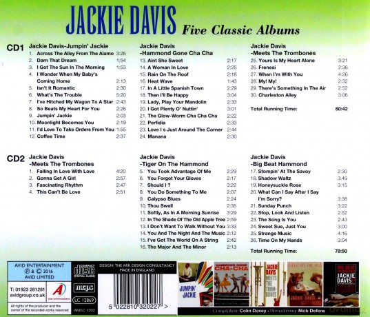 Jackie Davis: Five Classic Albums [CD]