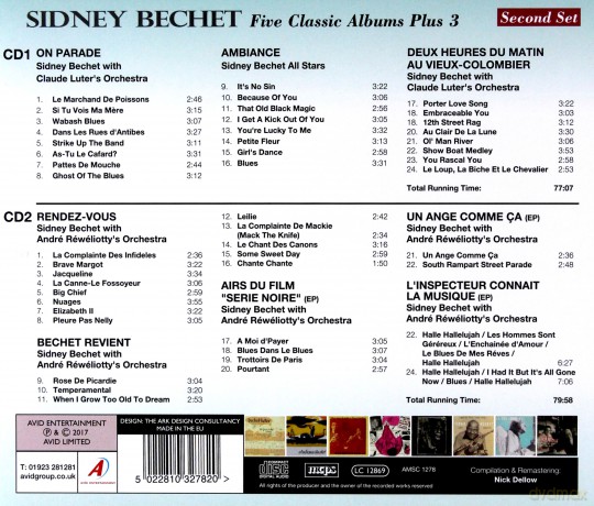 Sidney Bechet: Five Classic Albums Plus [2CD]