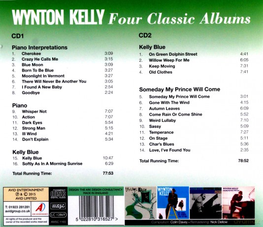 Wynton Kelly: Four Clasic Albums [CD]