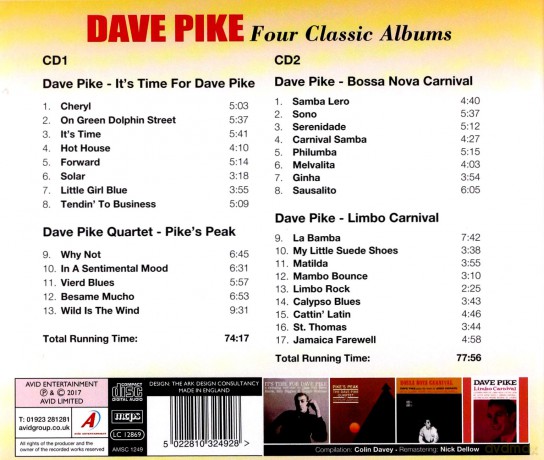 Dave Pike: Four Classic Albums [CD]