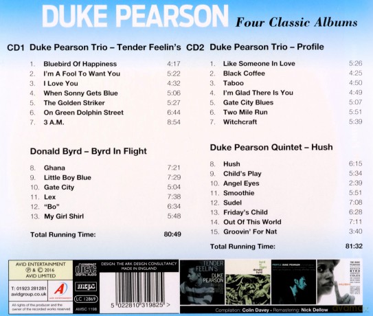 Duke Pearson: Four Classic Albums [CD]