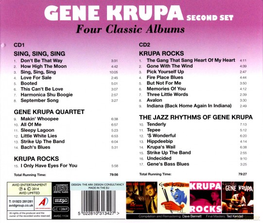 Gene Krupa: Four Classic Albums [CD]
