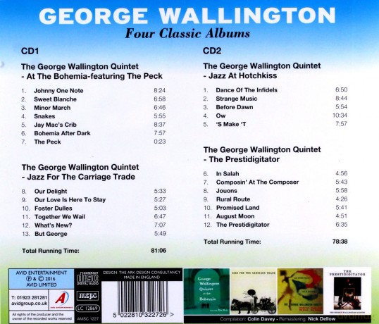 George Wallington: Four Classic Albums [CD]