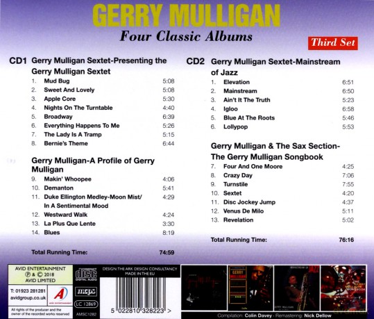 Gerry Mulligan: Four Classic Albums [CD]