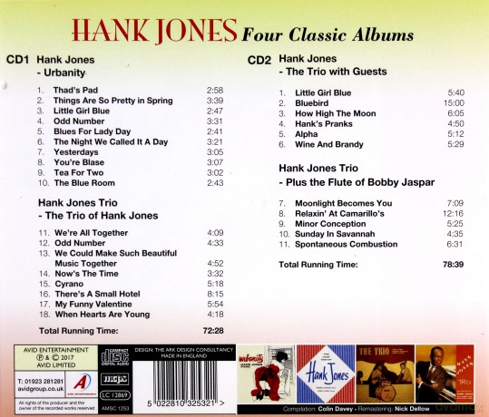 Hank Jones: Four Classic Albums [CD]