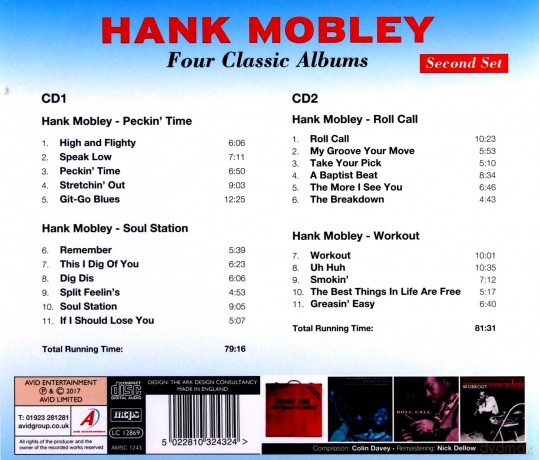 Hank Mobley: Four Classic Albums [CD]