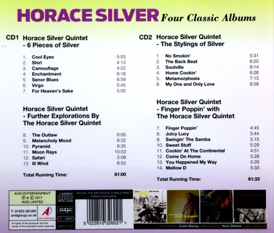 Horace Silver: Four Classic Albums [CD]